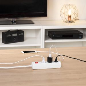 Power Strip HAMA, 3-Way, with switch, 5 m, 108815