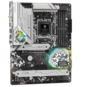 ASROCK MB Desktop B650E Steel Legend, AM5, 4x DDR5, 1x PCIe 5.0 x16, 1x PCIe 3.0 x16, 1x Blazing M.2(PCIe Gen5x4), 2x Hyper M.2(PCIe Gen4x4), 2x SATA3 6.0 Gb/s, 7.1 CH HD Audio, 1x HDMI, 1x DisplayPort, 2.5G LAN, 802.11ax Wi-Fi 6E + Bluetooth