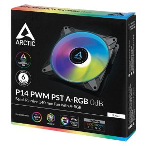 Arctic Fan 140mm P14 PWM PST A-RGB 0dB (Black)