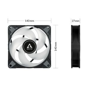 Arctic Fan 140mm P14 PWM PST A-RGB 0dB (Black)