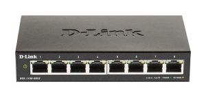 Comutator D-Link DGS-1100-08V2, 8 porturi 10/100/1000 Gigabit Smart Switch, gestionat