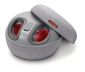 Термоподложка Beurer FM 120 Shiatsu foot massager + modern stool; Shiatsu and air pressure massage; Heat function; 3 massage programmes; 3 intensity levels of air compression massage; shoe size 46; washable and removable cover; wireless control