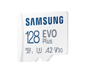 Памет Samsung 128GB micro SD Card EVO Plus with Adapter, Class10, Transfer Speed up to 160MB/s