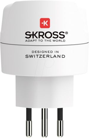 Travel Adapter SKROSS 1500272, Single Siss+Italy+Brazil