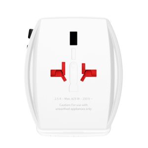 World Adapter SKROSS AC65PD, USB-A, USB-C, 1.302976