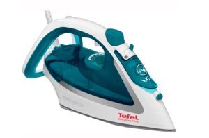 Iron Tefal FV5718E0, Easygliss Plus, light green, 2500W - 45g/min - shot 195g/min - Antidrip smart technology - water tank 270 ml - Durilium AirGlide