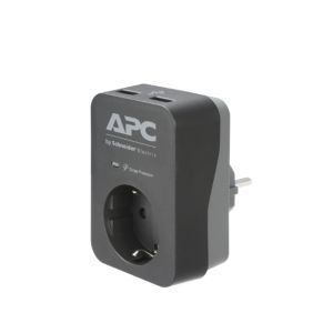 Filter APC Essential SurgeArrest 1 Outlet 2 USB Ports Black 230V Germany