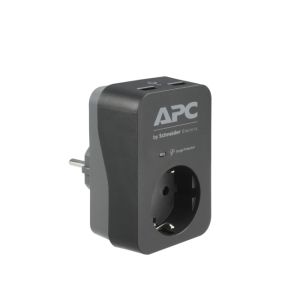 Filter APC Essential SurgeArrest 1 Outlet 2 USB Ports Black 230V Germany