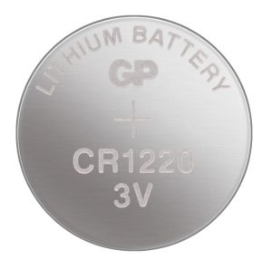 Lithium Button Battery GP CR-1220 3V  5 pcs in blister /price for 1 battery/