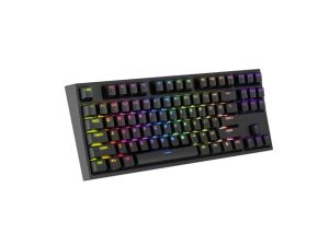 Клавиатура Genesis Gaming Keyboard Thor 404 TKL Black RGB Backlight US Layout Yellow Switch