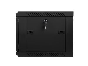 Комуникационен шкаф Lanberg rack cabinet 19” wall-mount 6U / 600x450 for self-assembly (flat pack), black