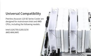 Thermalright охладител CPU Cooler Peerless Assassin 120 SE A-RGB White - Dual-Tower - LGA1851/LGA1700/AM5