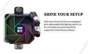 Thermalright водно охлаждане Water Cooling Aqua Elite 360 Black A-RGB V3 - LGA1851/LGA1700/AM5