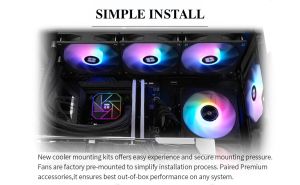 Thermalright Water Cooling Aqua Elite 360 Black A-RGB V3 - LGA1851/LGA1700/AM5