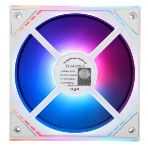 Thermalright Fan 120mm - TL-M12W-S - Infinity Mirror aRGB Lighting, White