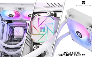 Thermalright водно охлаждане Water Cooling Aqua Elite 360 White A-RGB V3 - LGA1851/LGA1700/AM5