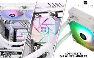 Thermalright Water Cooling Aqua Elite 240 White A-RGB V3 - LGA1851/LGA1700/AM5