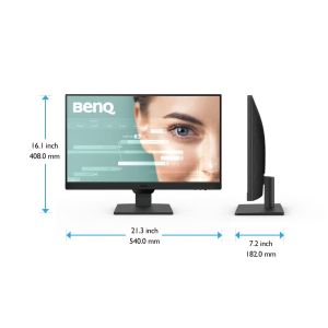 Монитор BenQ GW2490, 23.8" IPS, GtG 5ms, 1920x1080 FHD, 100Hz, 99% sRGB, Eye Care Reminder, Flicker-free, LBL+, B.I. Gen 2, 1300:1, 20M:1 DCR, 8 bit, 250cd/m2, 2xHDMI, DP, Sp.2x2W, Headphone jack, Line In, Tilt, Vesa, ES