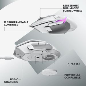 Gaming Mouse Logitech G502 X Plus White Lightsync RGB