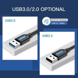 Vention Кабел USB 3.0 AM / AM - 1.5M Black - CONBG