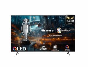 Телевизор Hisense 75" E7NQ Pro, 4K Ultra HD 3840x2160, QLED, Quantum Dot, 144Hz, HDR 10+ adaptive, HLG, Dolby Vision, DTS Virtual X, Smart TV, WiFi 5GHz, WiFi Direct,Light Sensor, BT, Anyview Cast, 3xHDMI, 2xUSB, LAN, CI+, DVB-T2/C/S2, Black