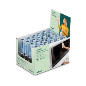 Hama Screen Cleaner, Spray + Cleaning Cloth, 15 ml, TV + Office, 24 Pcs in Display, price for 1 pcs., 221092