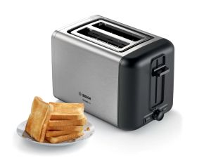 Тостер Bosch TAT3P420, Compact toaster,DesignLine,Stainless steel, 820-970 W, Auto power off, Defrost and warm setting, Lifting high