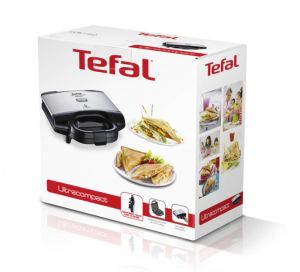 Aparat pentru sandvișuri Tefal SM155212, SDW U.COMPACT BLK INOX CUT