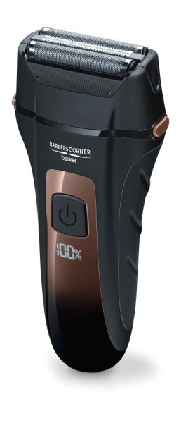 Beurer HR 7000 foil shaver, triple-blade shaving system, extendable trimmer, LED display, Removable shaver head, Water-resistant, quick-charge function, 60 minutes shaving time