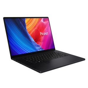 Лаптоп Asus Studiobook,H7606WI-ME016X,AMD STRIX-12C/BGA ,16" WQUXGA (3840X2400) 16:10  OLED 16:10  Touch, DDR5 64 GB (32*2), 2TB PCIEG4, RTX 4070  8GB, WiFi 6e, Win 11 Pro, HAPTIC TOUCHPAD, Black