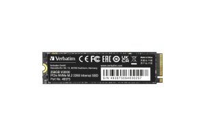 Твърд диск Verbatim Vi3000 Internal PCIe NVMe M.2 SSD 256GB