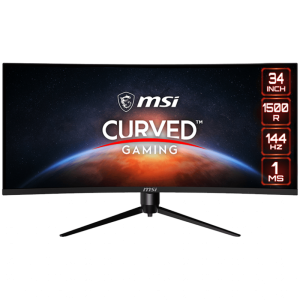 MSI GAMING Monitor OPTIX MAG342CQR 34", VA Curved 1500R, UWQHD 3440x1440@144Hz, Adaptive Sync, 1ms(MPRT), 2xHDMI 2.0, 1xDP 1.4, 1xAudio, Mystic Light