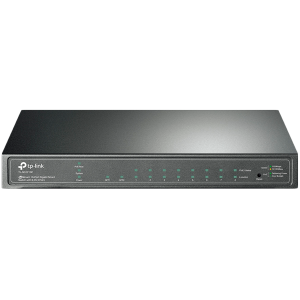 JetStream 8-Port Gigabit Smart PoE+ Switch with 2 SFP SlotsPORT: 8× Gigabit PoE Ports, 2× Gigabit SFP SlotsSPEC: 802.3af/at, 58 W PoE Power, Desktop Steel CaseFEATURE: Integration with Omada SDN Controller, 802.1Q VLAN, STP/RSTP/MSTP, etc.