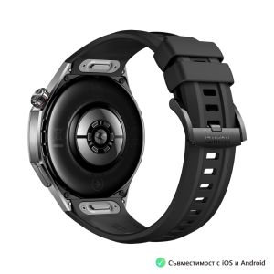 Часовник Huawei Watch GT5 Pro Vili-B29F, 1.43", Amoled, 466x466, PPI 326, BT5.2, BLE/BR/EDR, 524mAh, 40-meter free diving, HUAWEI TruSense System, ECG analysis, Battery life up to 14 days, Compatible with iOS and Android devices, Black Fluoroelastomer