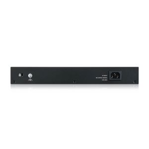 Комутатор ZyXEL GS1915-24EP, 24-port GbE, 12 port PoE, 130 Watt 802.3at, rackmount, fanless, Smart hybrid mode Switch, standalone or NebulaFlex Cloud