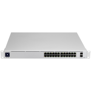 Ubiquiti USW-Pro-24-POE-EU configurable Gigabit Layer2 and Layer3 switch with auto-sensing 802.3at PoE+ and 802.3bt PoE++