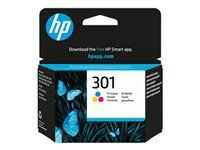 HP 301 original Ink cartridge CH562EE UUS tri-colour standard capacity 3ml 165 pages 1-pack