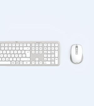 Hama Wireless keyboard and mouse set WKM-550, бяла, 173066