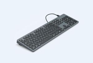 HAMA Wired Keyboard "CK-400", USB, Illuminated, Full Size, Black