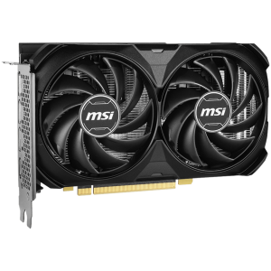 MSI Video Card Nvidia GeForce RTX 4060 Ti 8G VENTUS 2X BLACK E1 OC, 8GB GDDR6, 128bit, Boost: 2565 MHz, 4352 CUDA Cores, PCIe 4.0, 3x DP 1.4a, HDMI 2.1a, RAY TRACING, Dual Fan, 1x 8pin, 550W Recommended PSU, 3Y