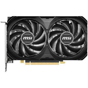 MSI Video Card Nvidia GeForce RTX 4060 Ti 8G VENTUS 2X BLACK E1 OC, 8GB GDDR6, 128bit, Boost: 2565 MHz, 4352 CUDA Cores, PCIe 4.0, 3x DP 1.4a, HDMI 2.1a, RAY TRACING, Dual Fan, 1x 8pin, 550W Recommended PSU, 3Y