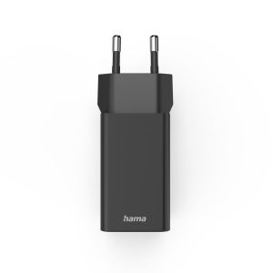 HAMA Мини Зарядно 220V 35 W, 1x USB-C PD, 3x USB-A, Черно