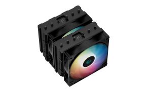 DeepCool охладител CPU Cooler AG620 BK - Addressable RGB, Dual-Tower - LGA1700/AM5