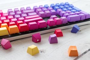 Капачки за механична клавиатура Ducky Afterglow, 108-Keycap Set ABS, Double-Shot, US Layout