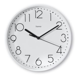 Hama "Salina" Wall Clock, &Oslash; 22 cm, No Ticking, white