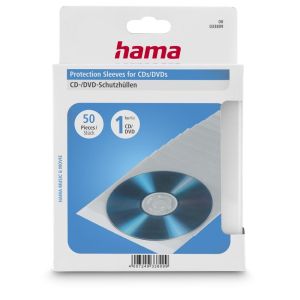 Hama CD/DVD Protective Sleeves 50, transparent