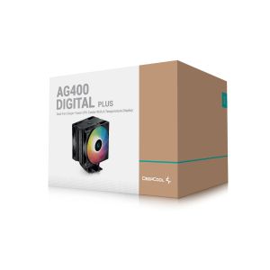 DeepCool охладител CPU Cooler AG400 DIGITAL PLUS - Addressable RGB - LGA1700/AM5