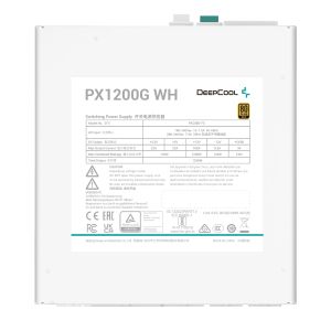 DeepCool захранване PSU ATX 3.0 1200W Gold - PX1200-G White