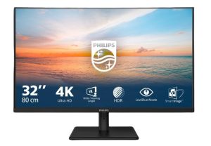 Монитор Philips 32E1N1800LA, 31.5" VA WLED, 3840x2160@60Hz, 4ms GtG, 300cd m/2, 3500:1, Mega Infinity DCR, Adaptive Sync, FlickerFree, Blue Light tech. Soft., 2Wx2, Tilt, 2xHDMI, DP