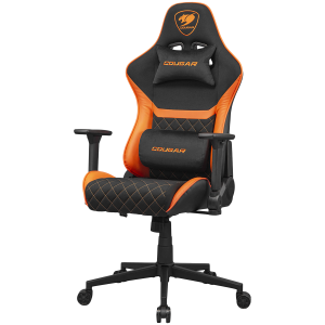 COUGAR Gaming chair Armor One V2 F, Breathable PVC Leather, Classic high-back design, Adjustable Design, 4D Folding Armrests, Recliner system 90°~155°